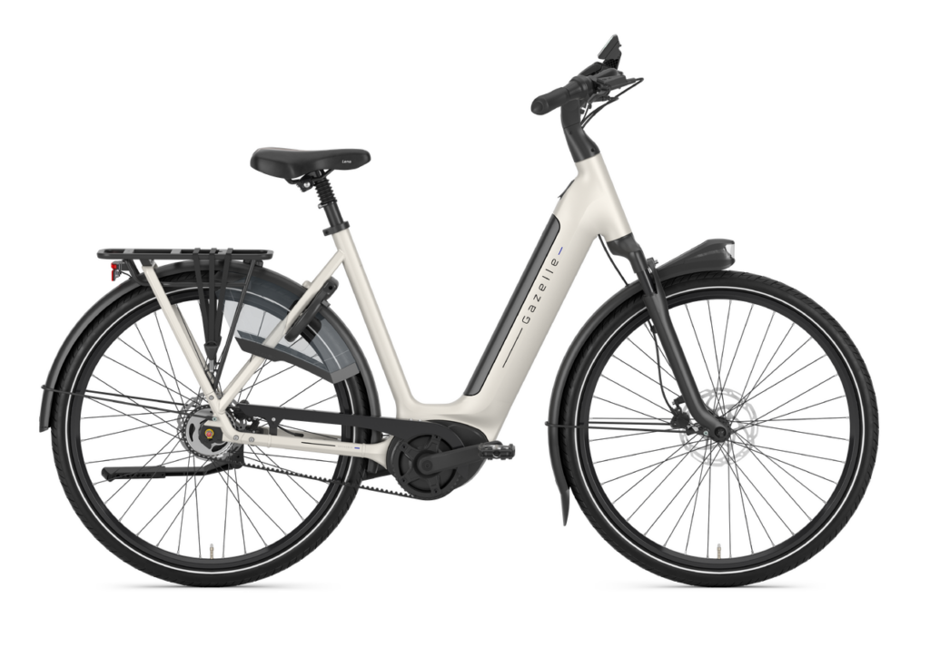 Gazelle Grenoble C5 eBike Low Step Ivory White